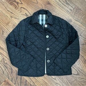 Burberry Black Quilted Kids Jacket
